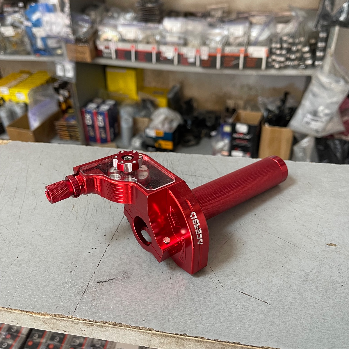 Ручка газу короткоходка «ACERBIS» - Red