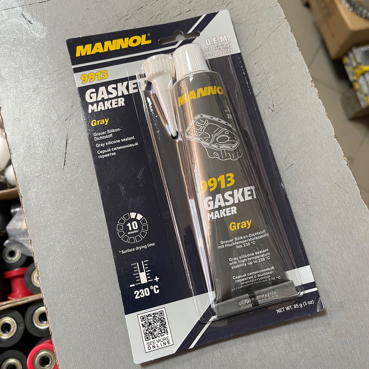 Силіконовий герметик-прокладка MANNOL Gasket Maker Gray (85г)