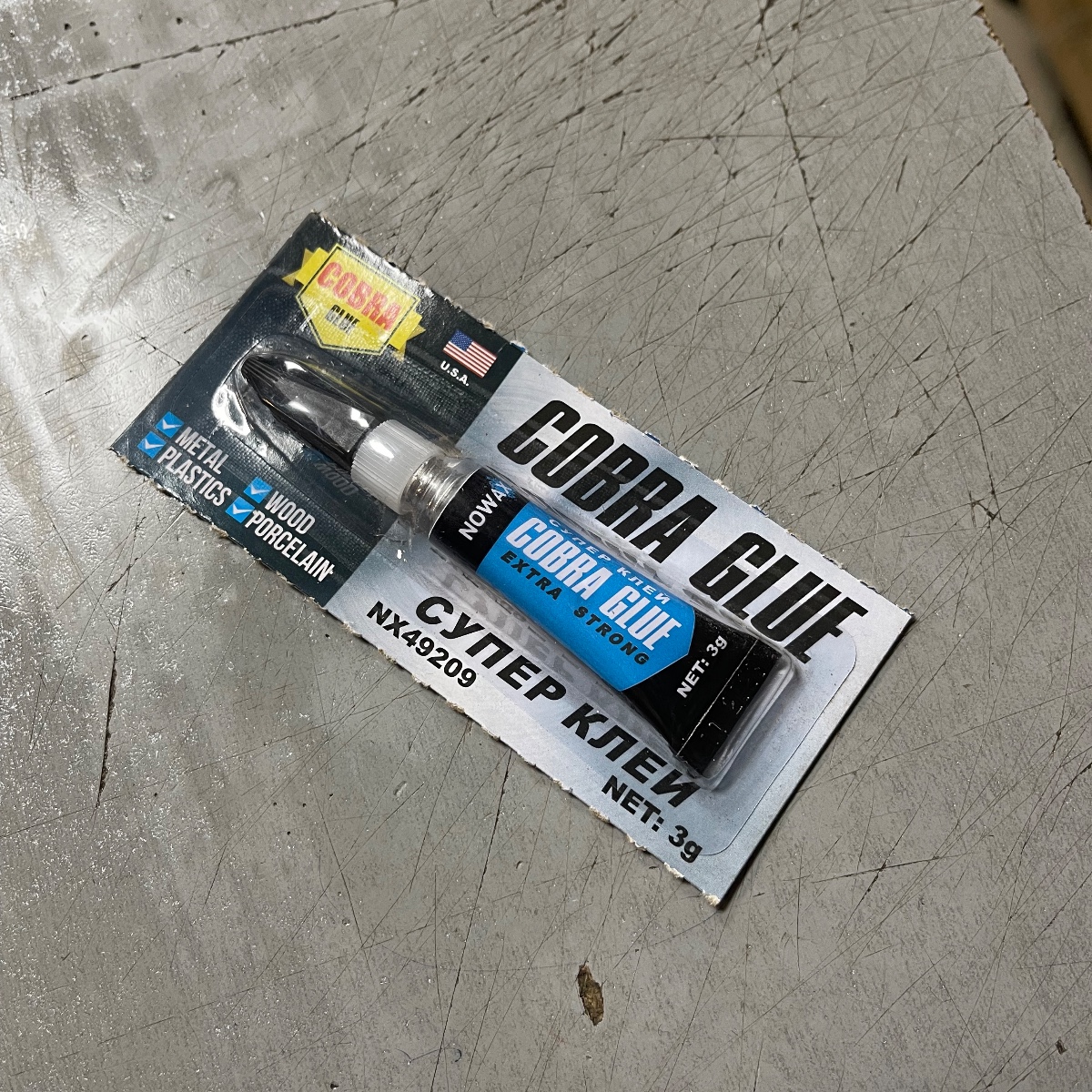 Суперклей NOWAX Cobra Glue Extra Strong (3г)